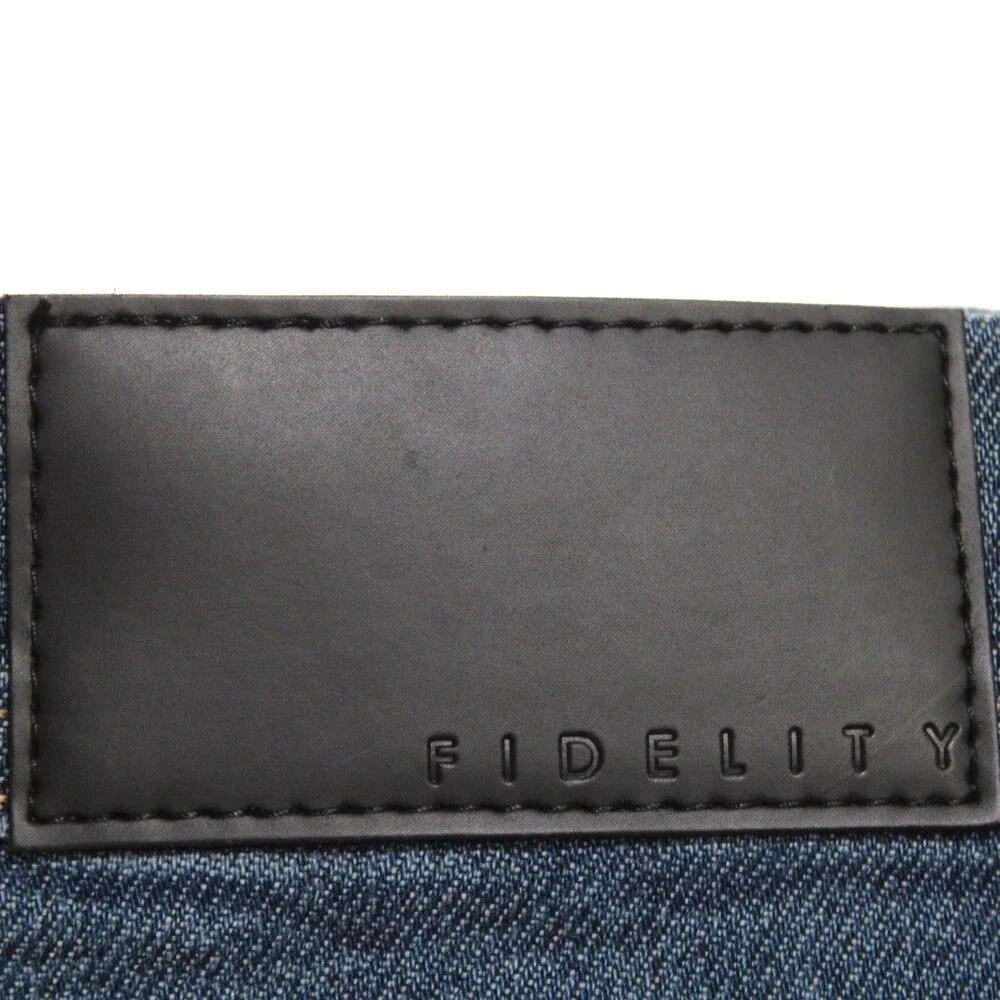 Fidelity NWT Jimmy Slim Straight 5 Pocket Jeans Size 34 US in Blue Cotton Blend